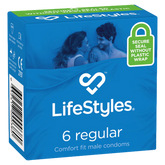 LifeStyles Condoms Regular 6 Pack